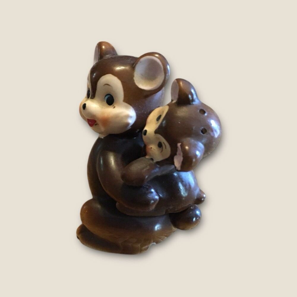 Vintage Napco 1940 Mama Bear with Baby On Back
